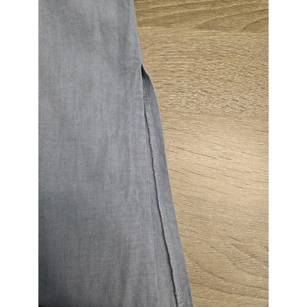 Kathie Lee Collection Light Blue Linen Blend Sleeveless‎ Maxi Dress XL